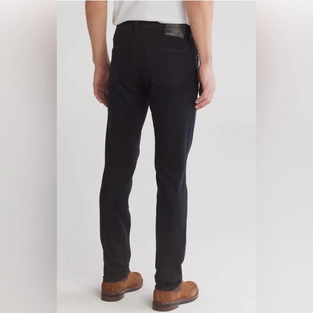 AG Adriano Goldschmied Charcoal Black Modern Slim Men’s Jeans, 38x34 - Picture 2 of 11